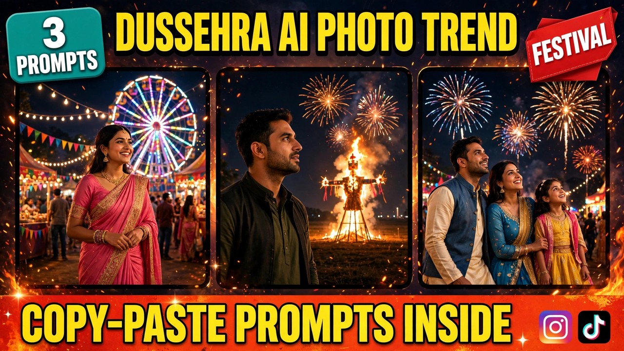 Dussehra AI photo prompts featured image