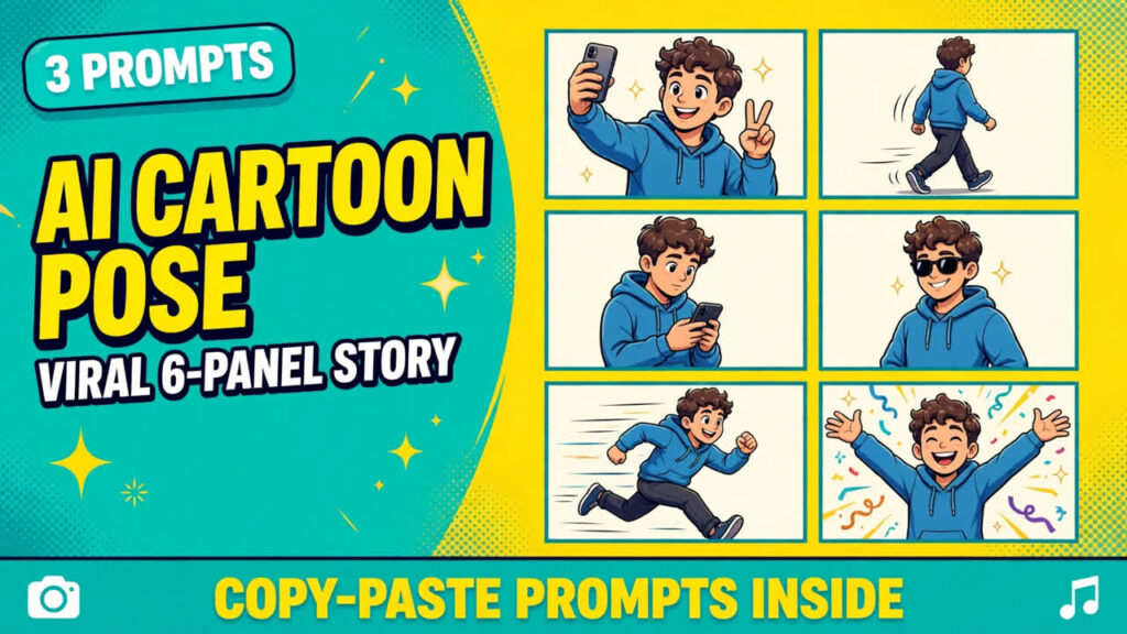 AI Cartoon Pose strip featured image